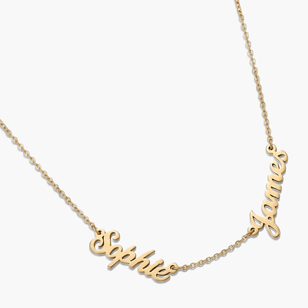 Multiple Name Necklace - 10K Solid Gold-4 product photo