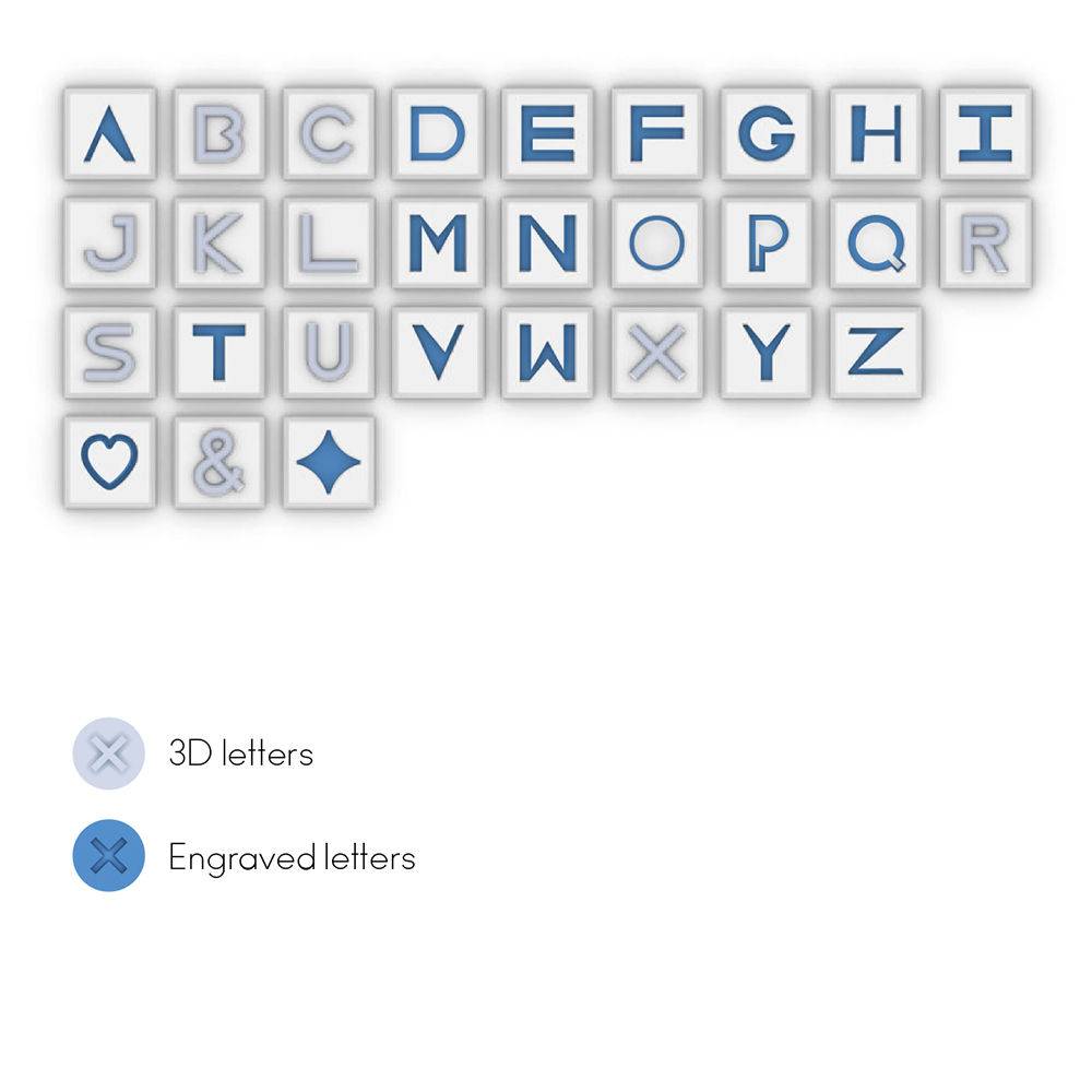 Collier Chocolate Bar Initiales - Or Vermeil Rose-4 photo du produit