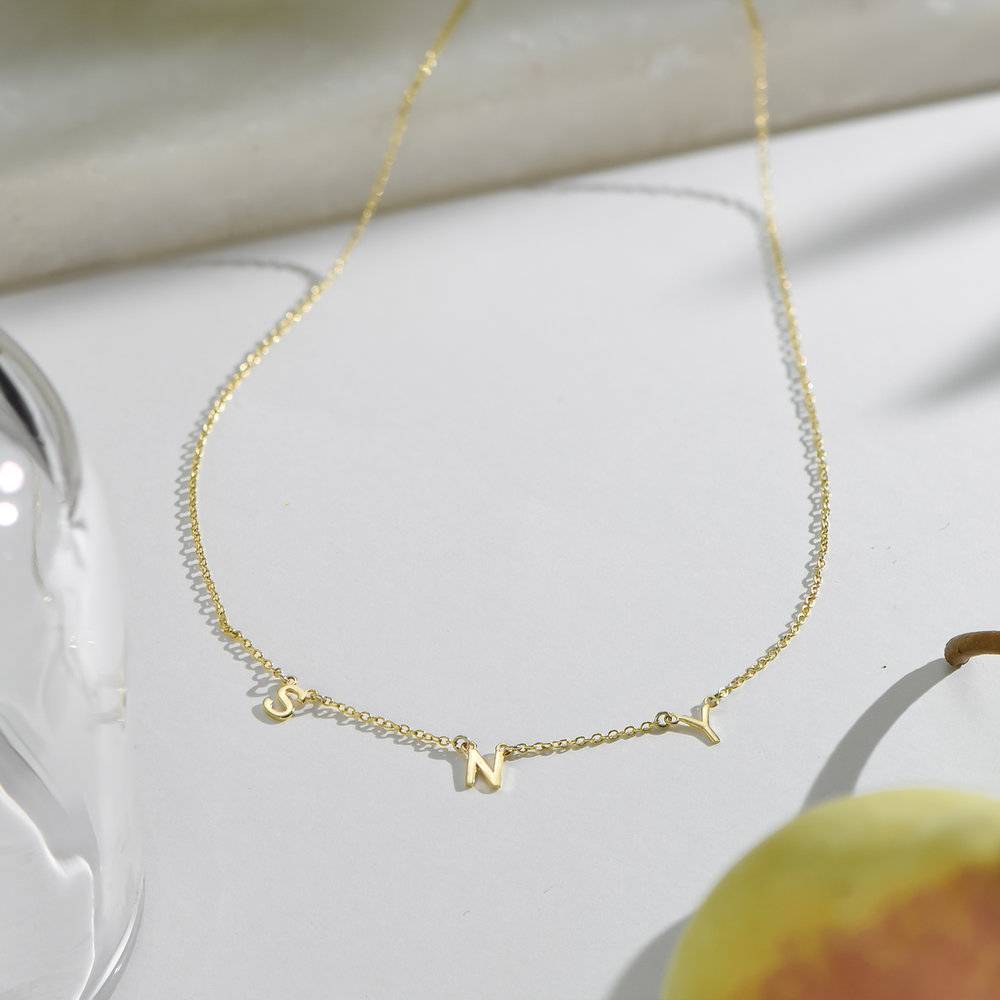 Inez Initial Necklace - Gold Plated-4 product photo