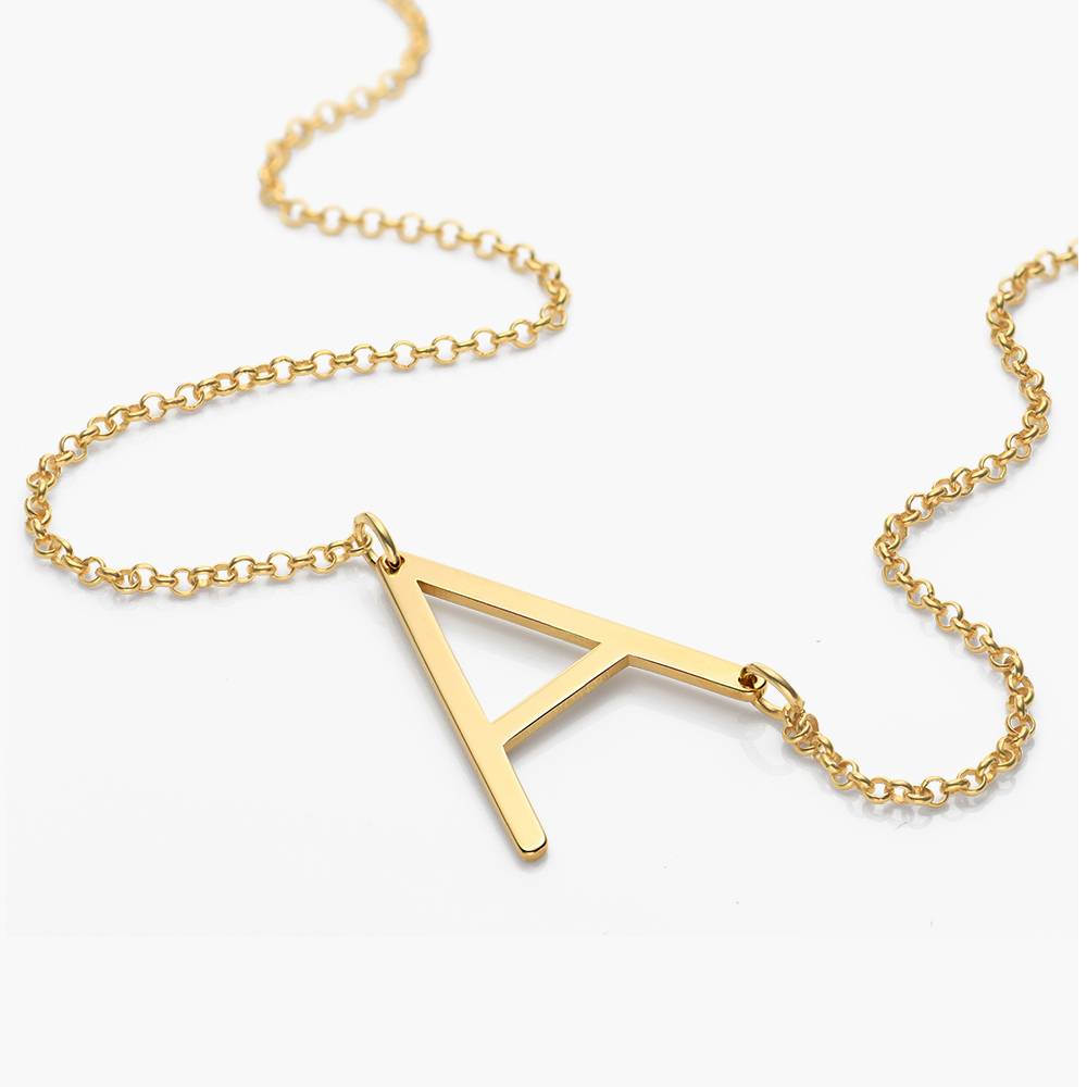 Initial Necklace - Gold Vermeil-7 product photo