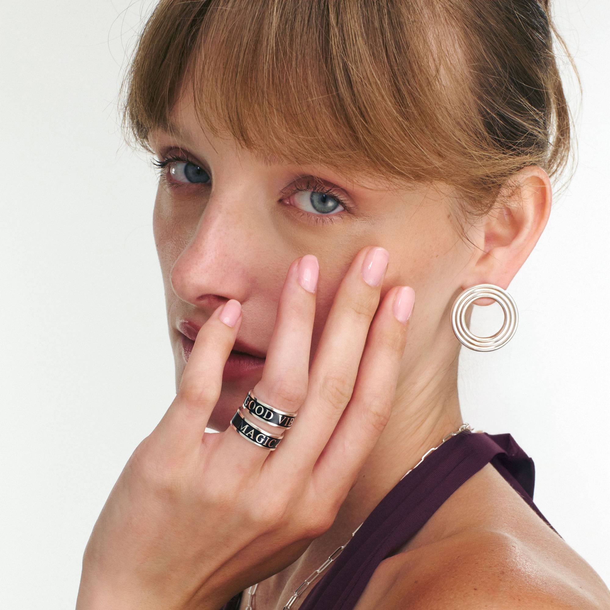 Inner Light Ring - Silver - Oak & Luna