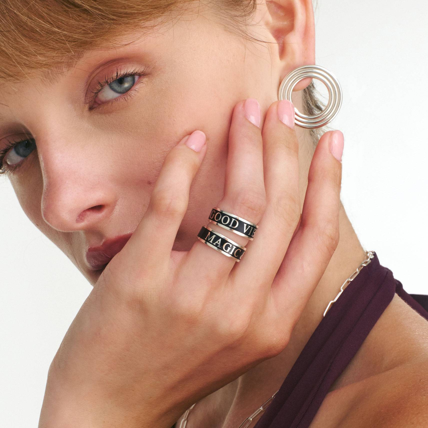 Inner Light Ring - Silver - Oak & Luna