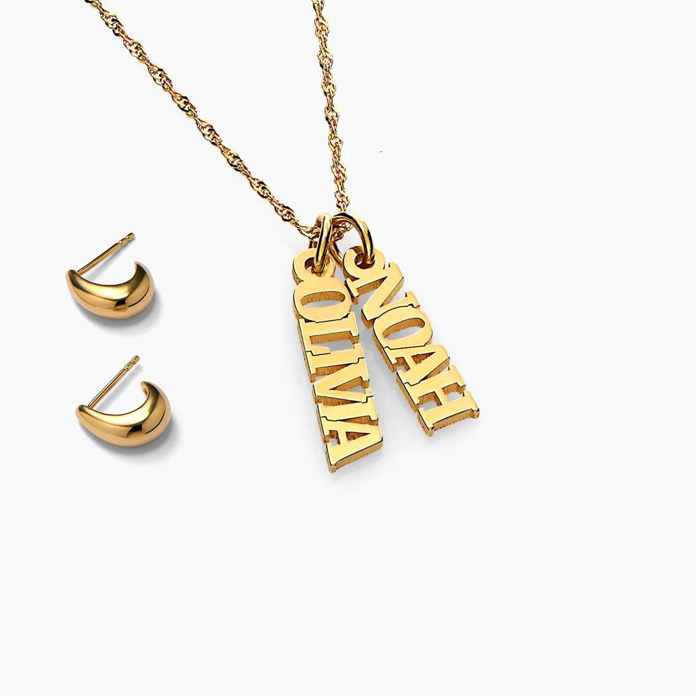 Last minute Christmas Pack "Singapore Chain Name Necklace" - Vermeil-1 product photo