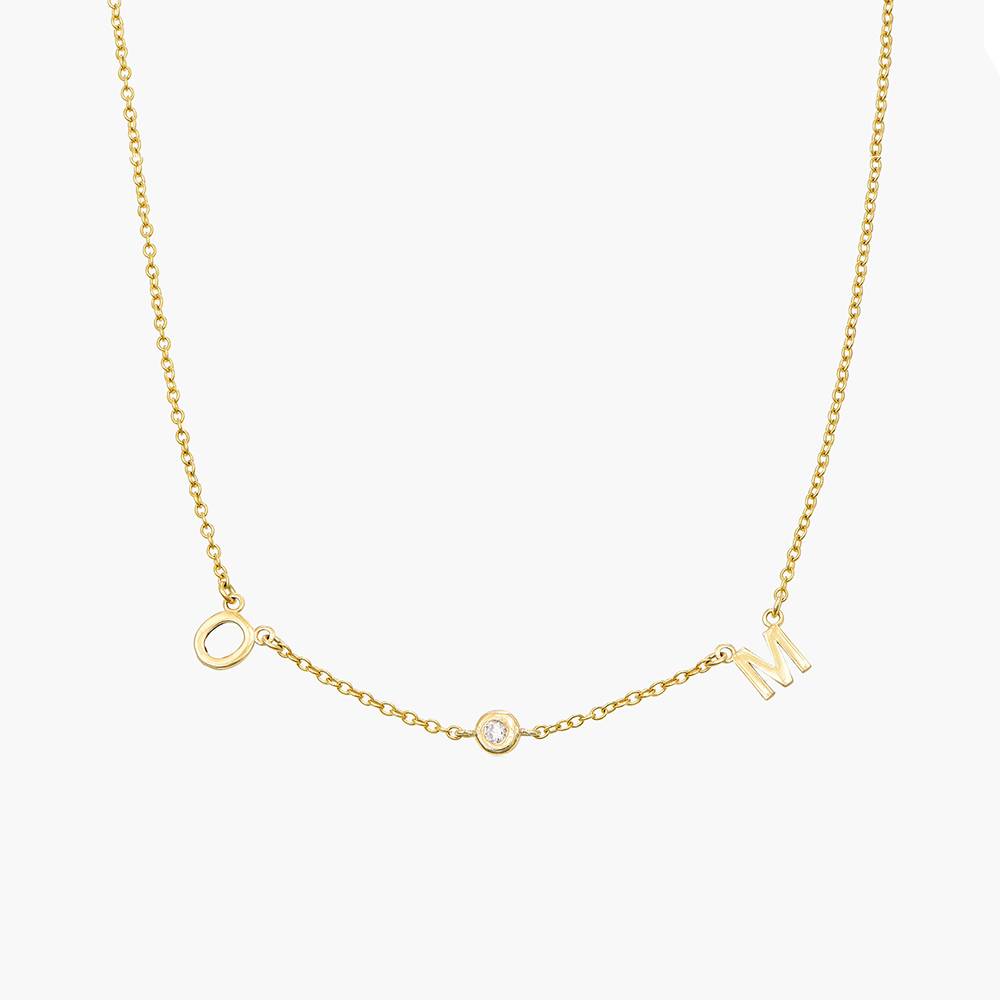 Last minute Christmas Pack "Inez Initial Necklace" Solid Gold-2 product photo