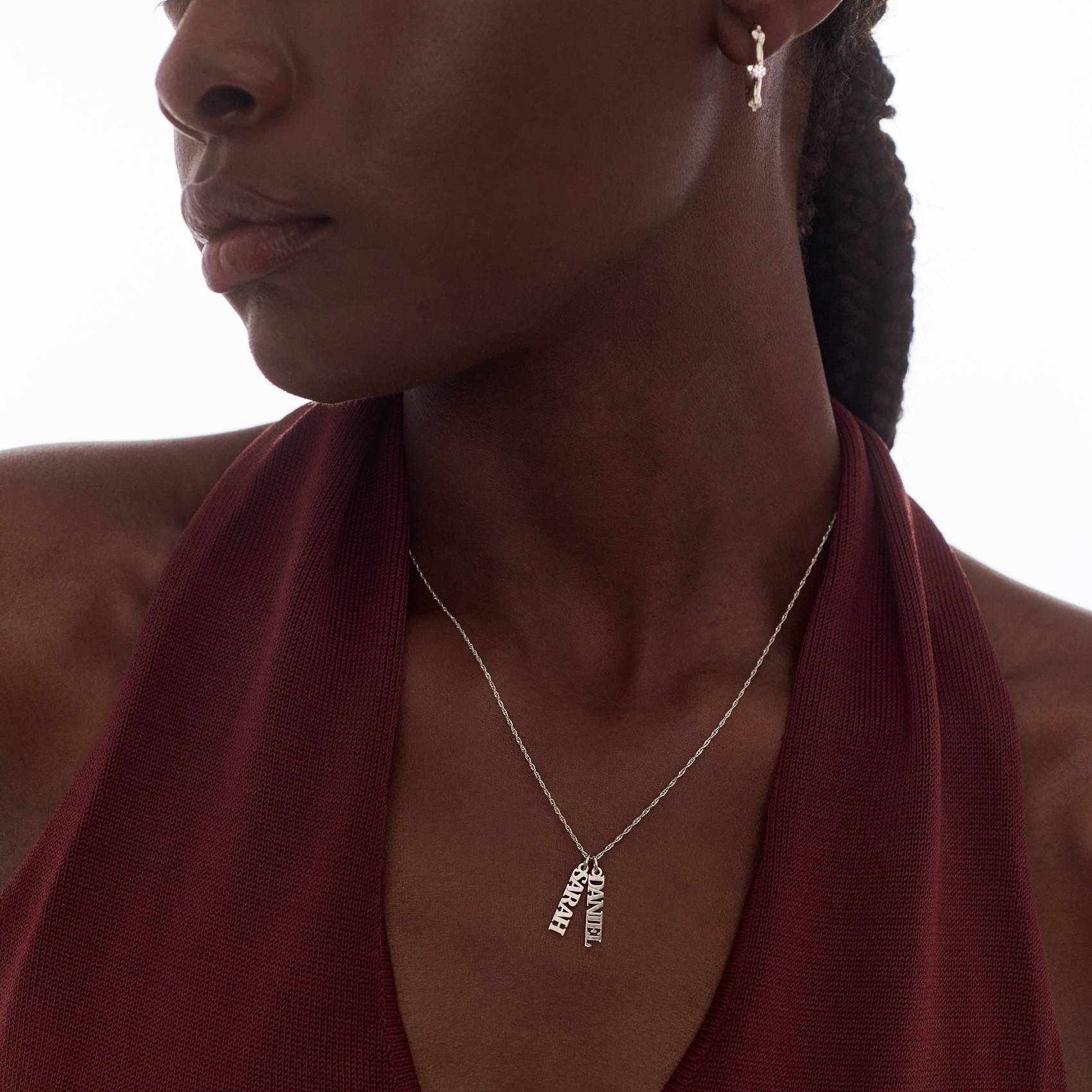 Last minute Mother's Day Pack "Singapore Name Necklace - Silver"-5 product photo