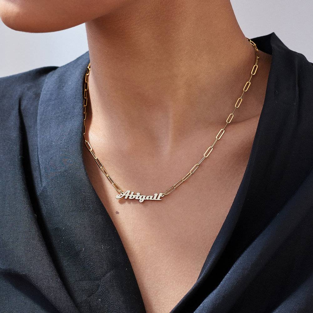 Name link deals necklace