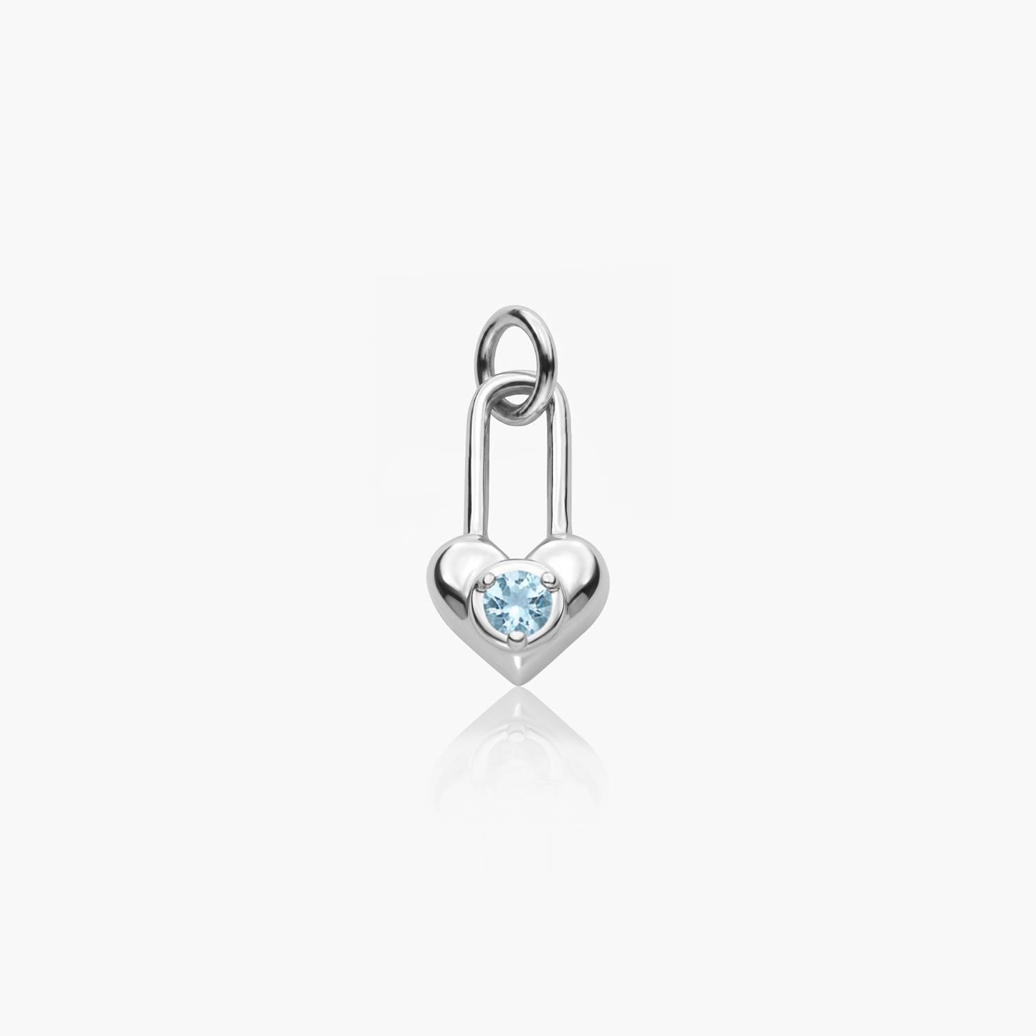 Lock & Luna Heart Lifestones Charm - Silver-3 Lock & Luna Heart Lifestones Charm - Silver-3 product photo
