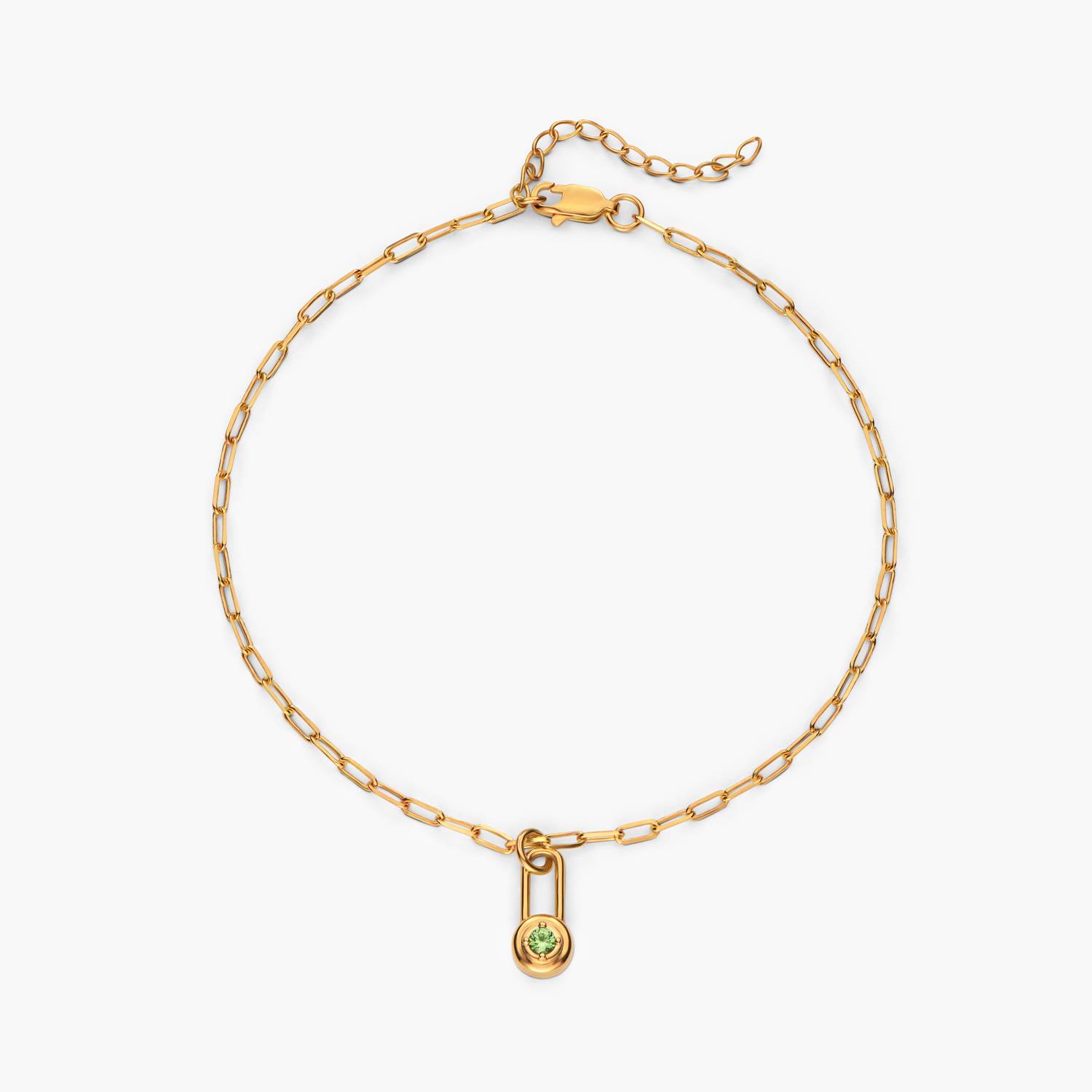Lock & Luna Lifestones Anklet- Gold-1 Lock & Luna Lifestones Anklet- Gold-1 product photo