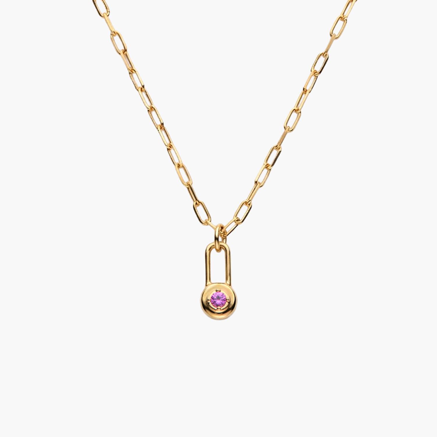 Lock & Luna Lifestones Necklace- Gold-1 Lock & Luna Lifestones Necklace- Gold-1 product photo