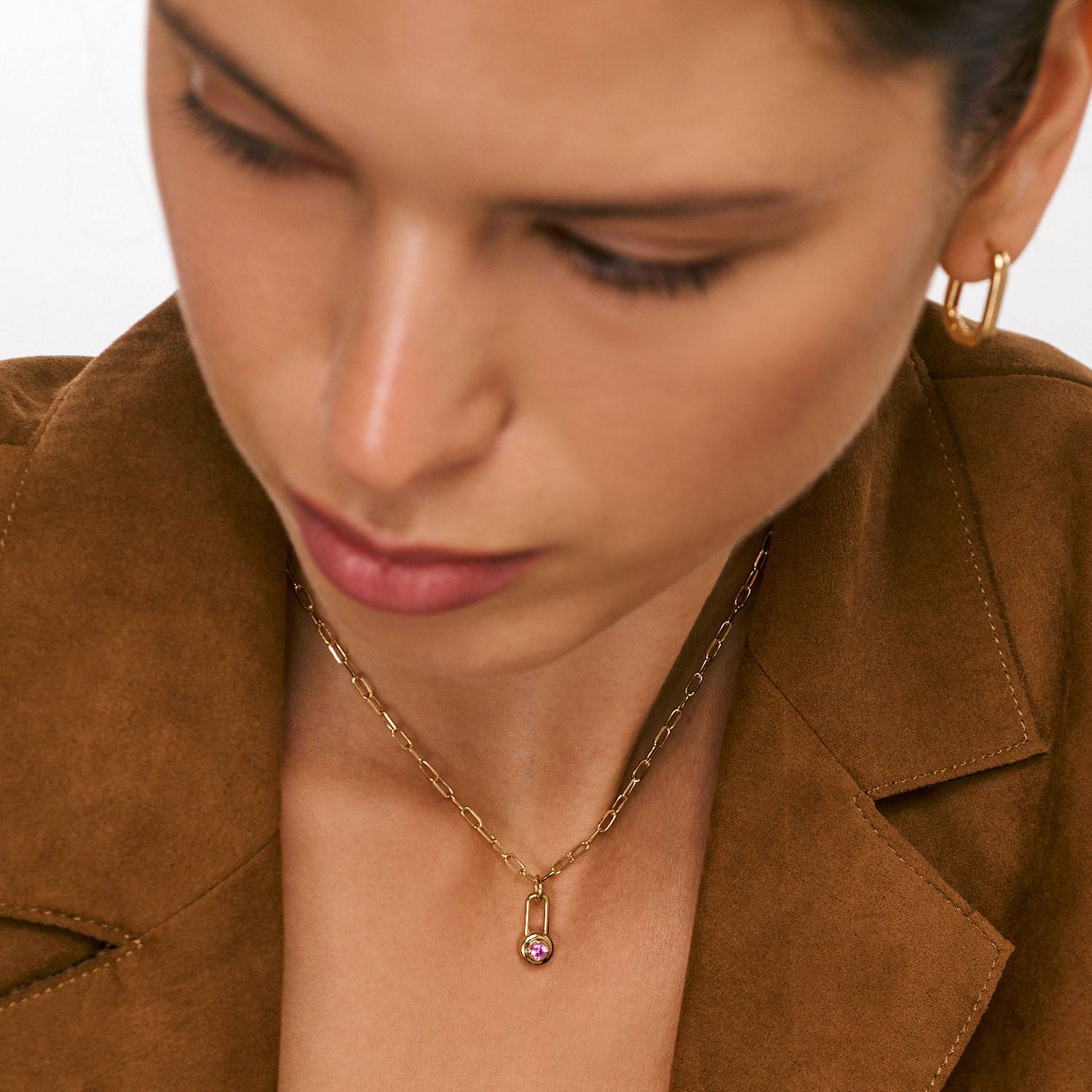 Lock & Luna Lifestones Necklace- Gold-3 Lock & Luna Lifestones Necklace- Gold-3 product photo