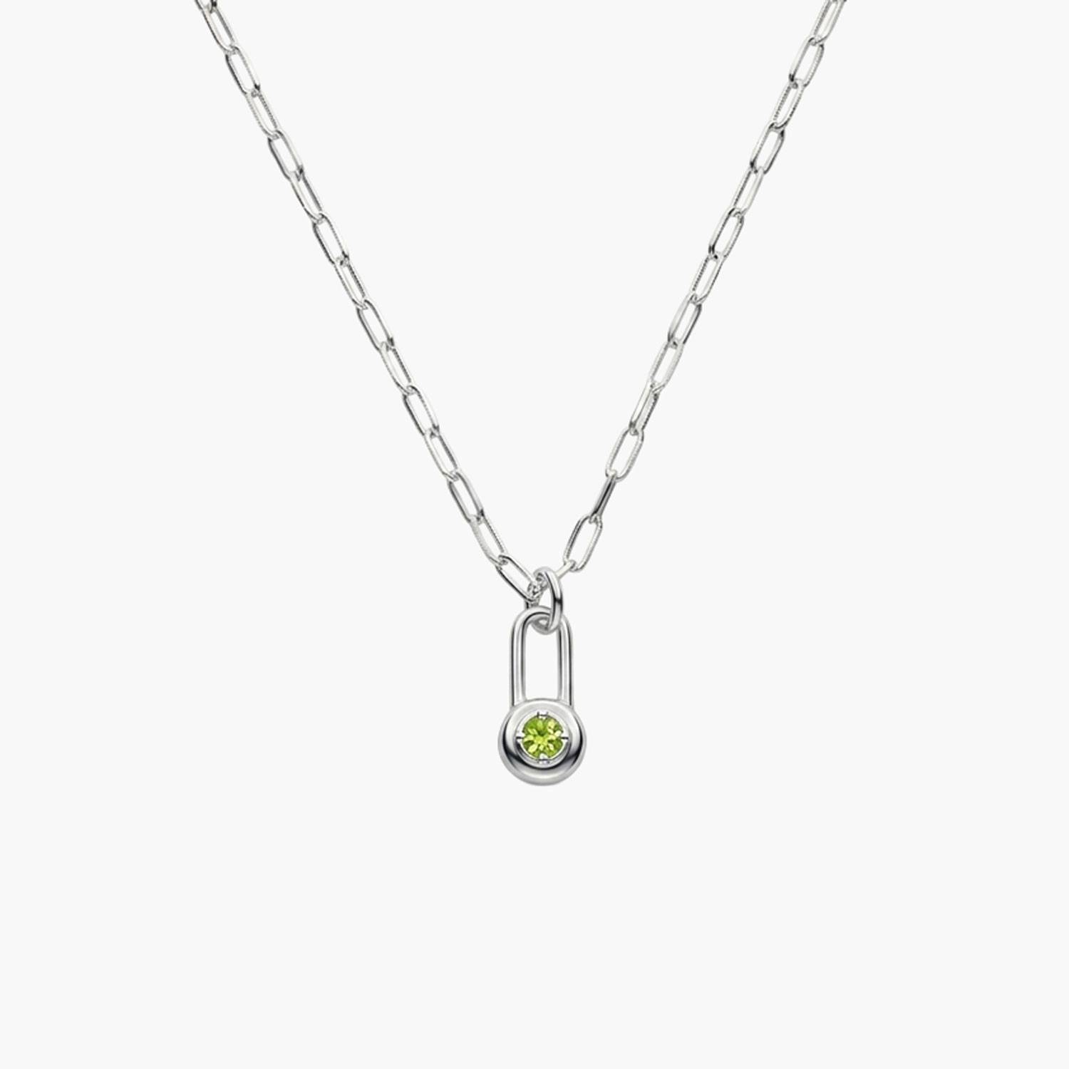 Lock & Luna Lifestones Necklace - Silver-1 product photo