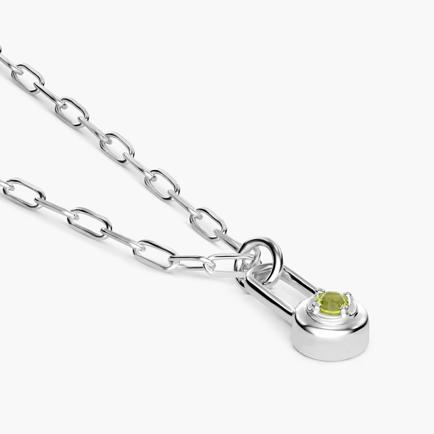 Lock & Luna Lifestones Necklace - Silver-4 product photo