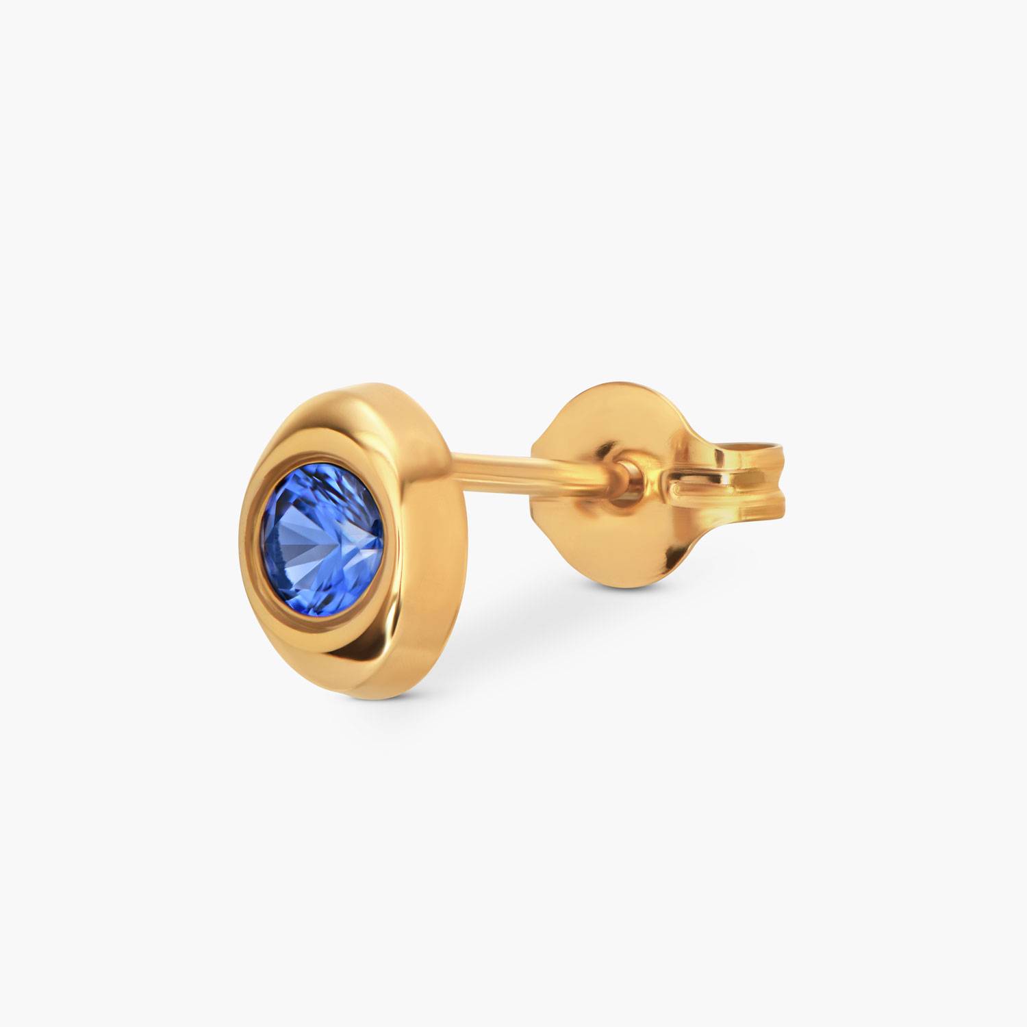 Oval Birthstone Stud- Gold-3 product photo