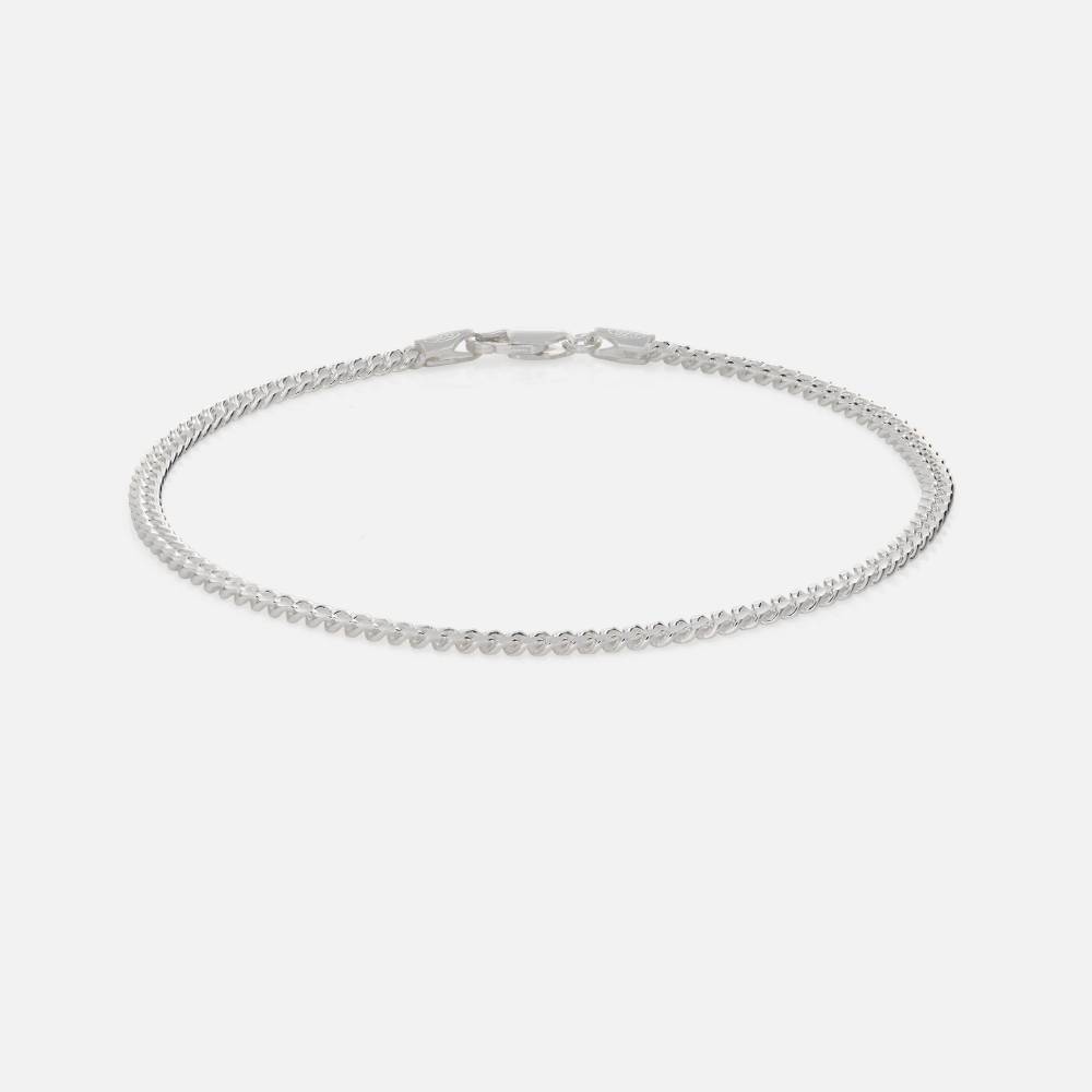 Cuban Chain Bracelet - 3 mm - Stainless Steel-1 product photo