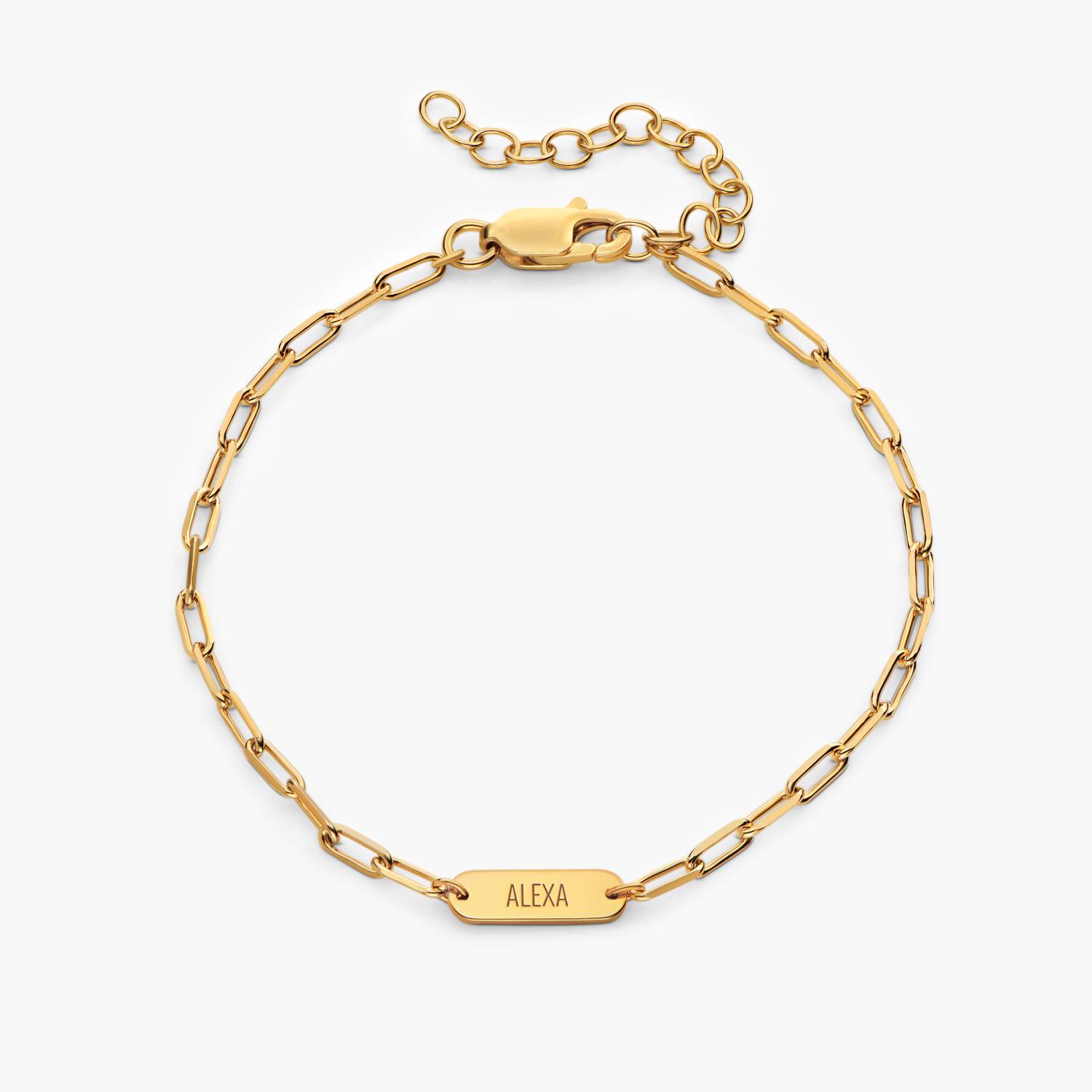 Mini Ivy Name Bracelet - Gold-1 product photo