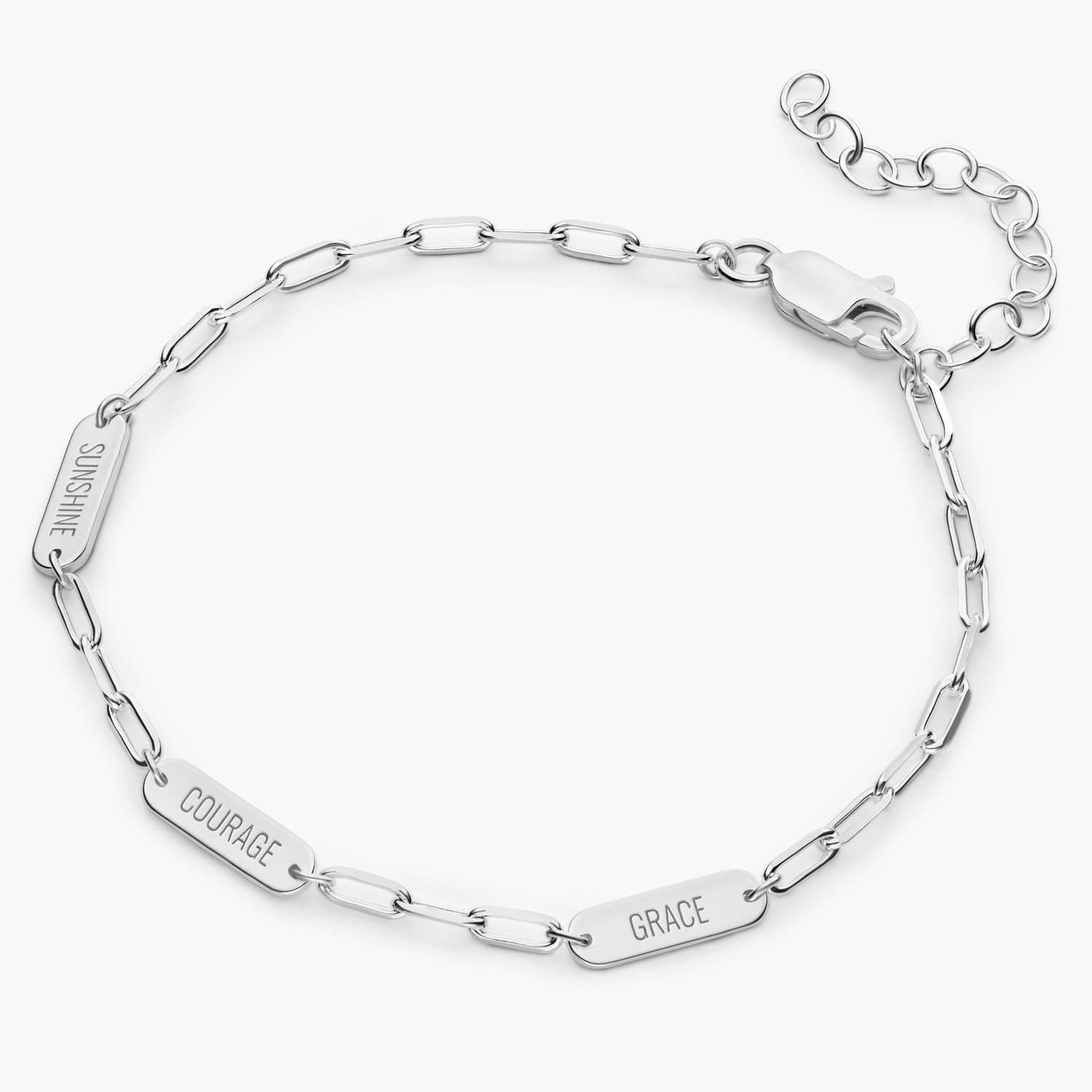 Mini Ivy Name Bracelet - Silver-4 product photo