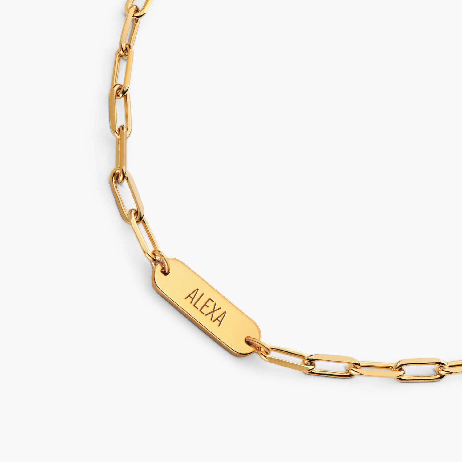 Mini Ivy Name Necklace - Gold-4 product photo