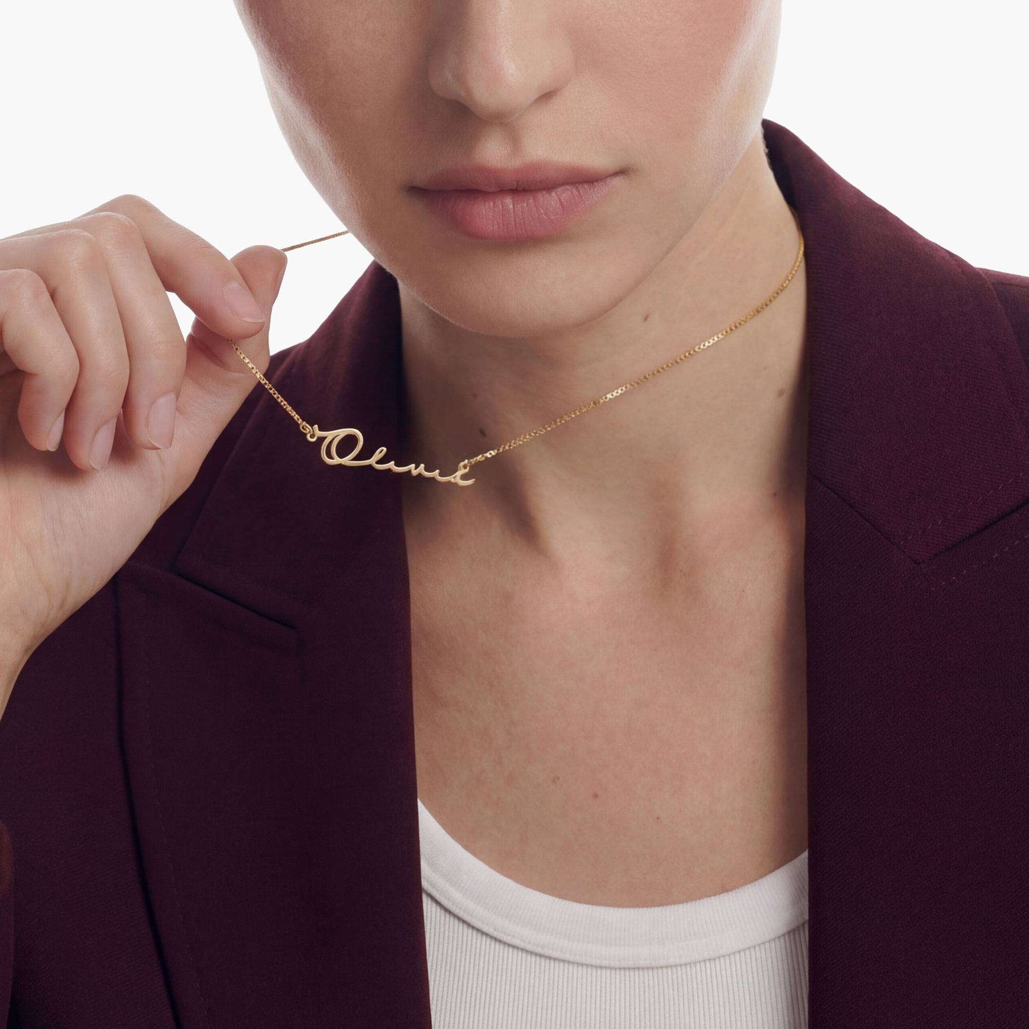 Mon Petit Name Necklace - Gold-3 product photo