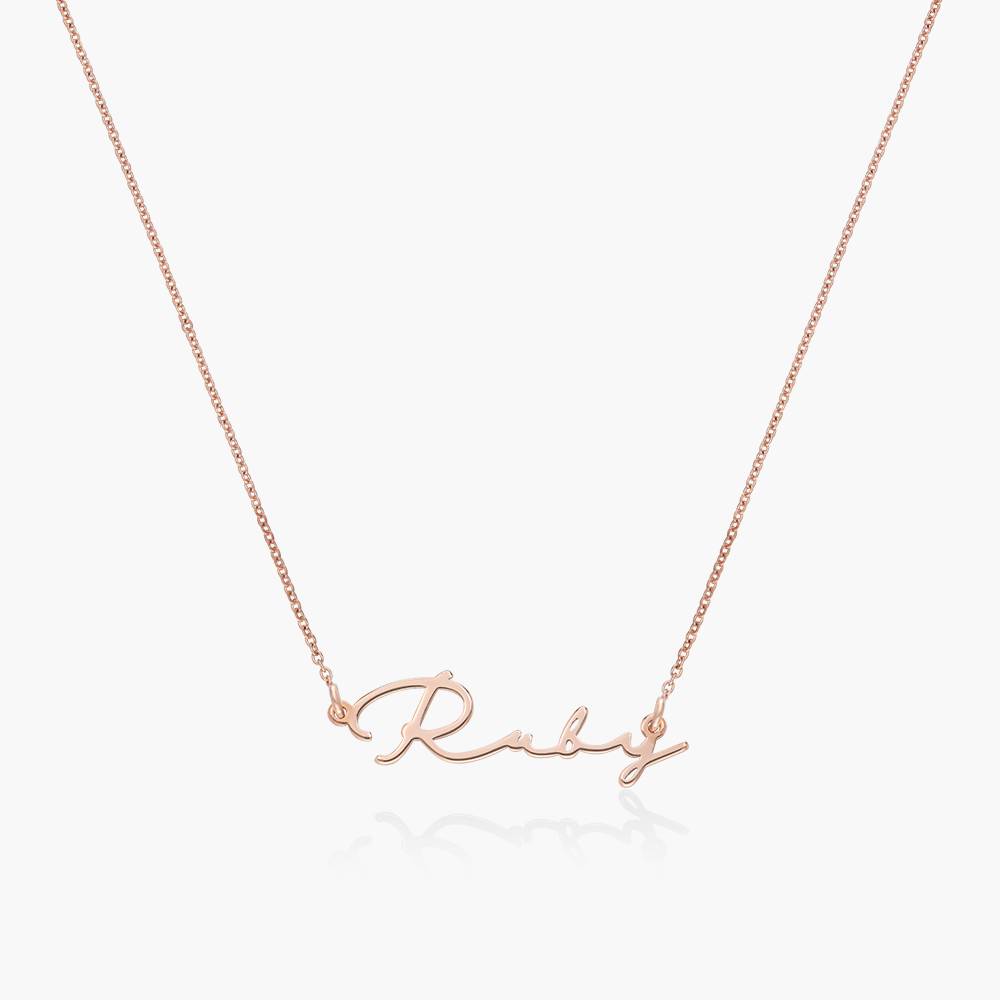 Mon Petit Name Necklace - Rose Gold Vermeil-1 product photo