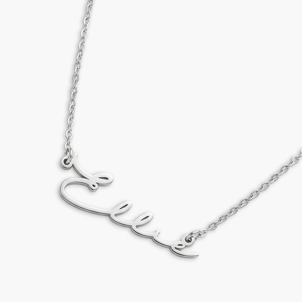 Mon Petit Name Necklace - Silver-3 Mon Petit Name Necklace - Silver-3 product photo