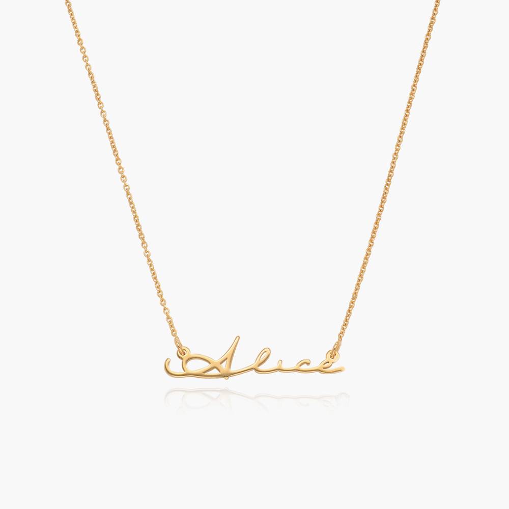 Mon Petit Name Necklace - Gold Vermeil product photo