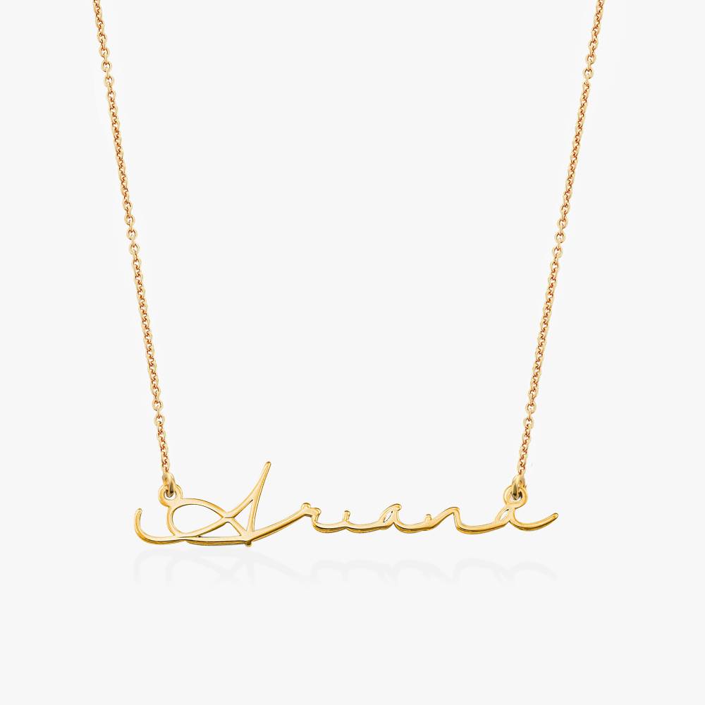 Mon Petit Name Necklace - Gold Vermeil-2 product photo