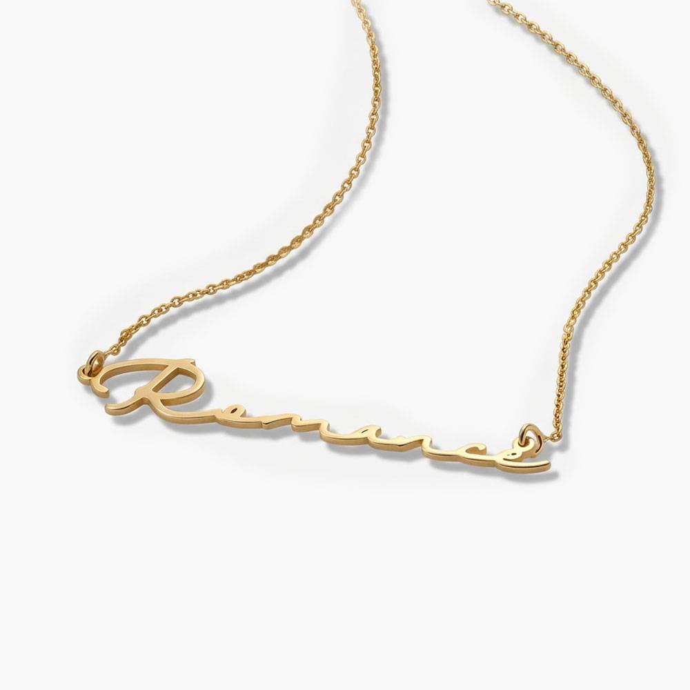 Mon Petit Name Necklace - Gold Vermeil-4 product photo
