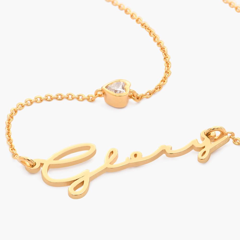 Personalized Petite Script Name Necklace and Initial Earring Set