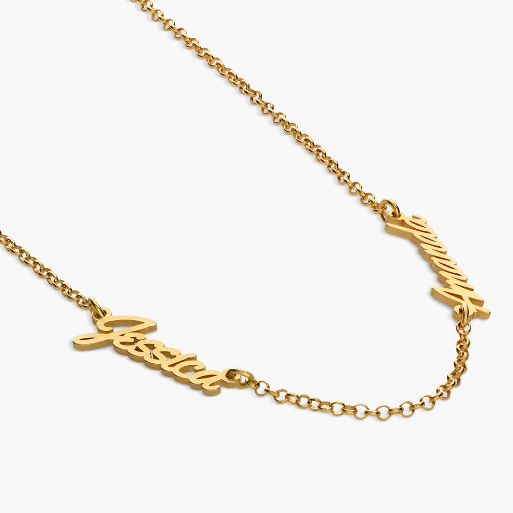 Multiple Name Necklace - Gold Vermeil-4 product photo