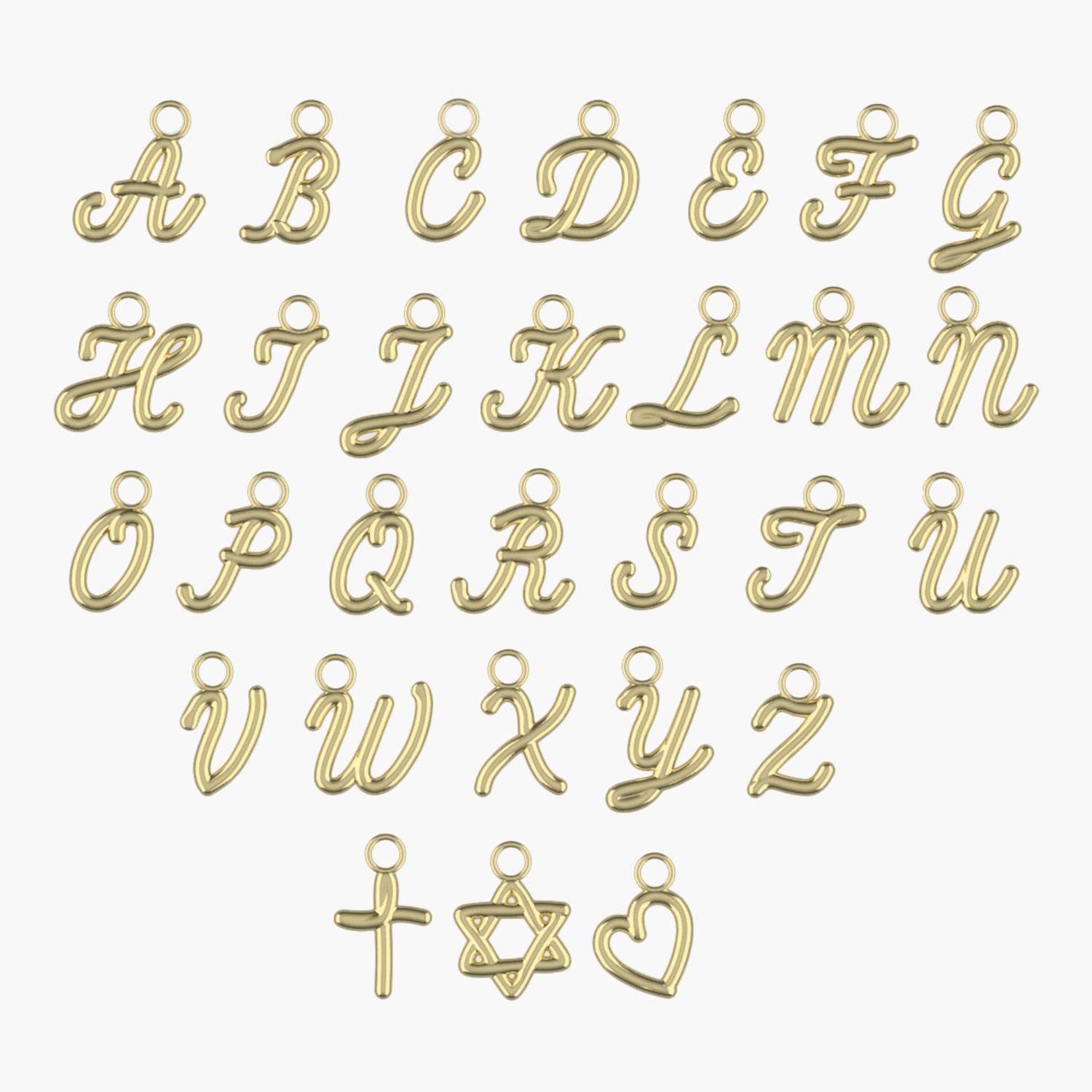 My Mini Signature Initial- Gold Vermeil-2 product photo