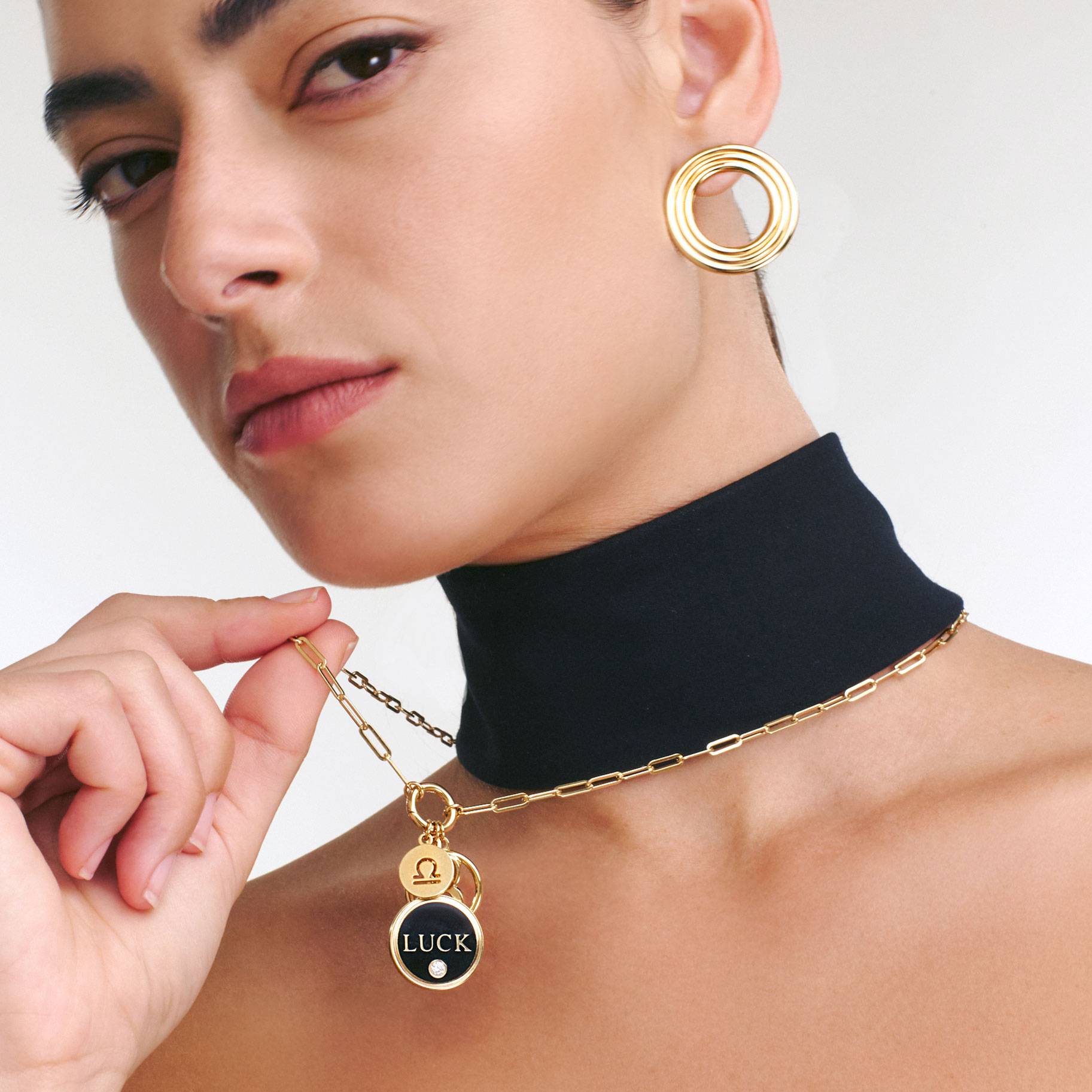 My Story Charm Necklace- Gold Vermeil-5 product photo