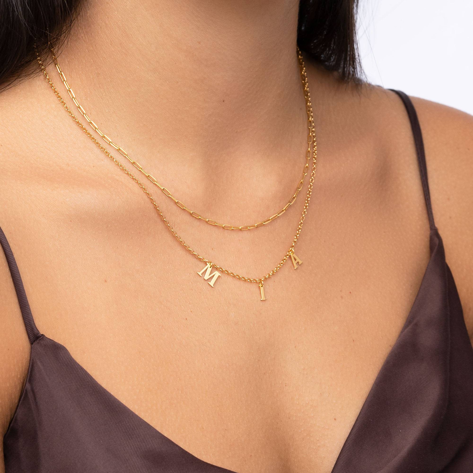 A to Z Name Choker - Gold Vermeil-2 product photo