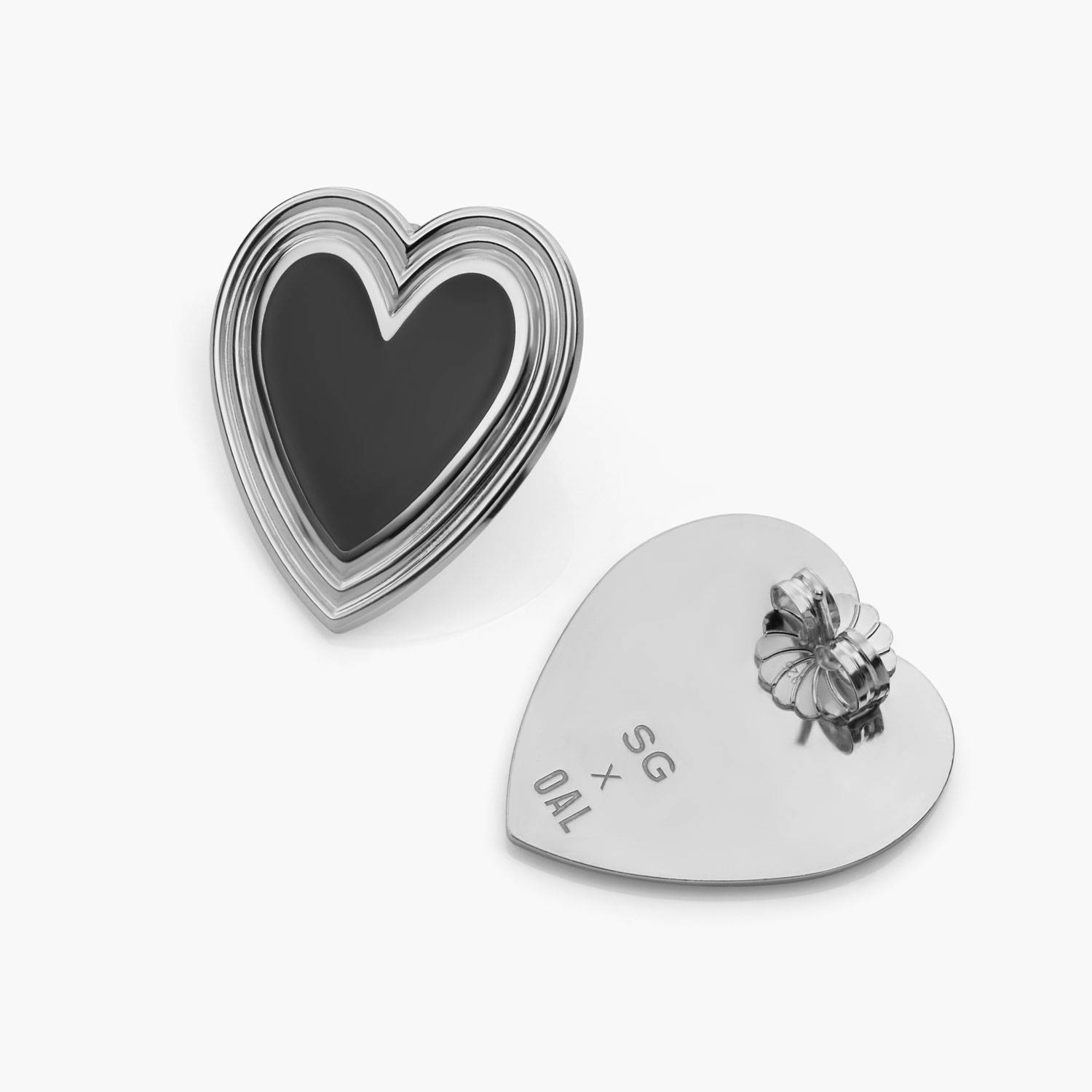 The golden hour Stud Earrings - Silver-5 product photo