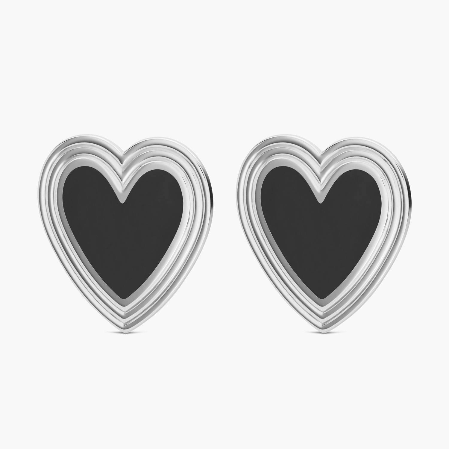 The golden hour Stud Earrings - Silver-4 product photo