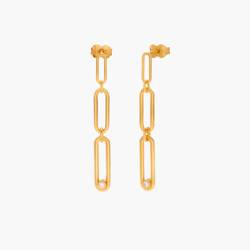 【直営・関税送料込】Drop Clip Earrings paper-clip-drop-stud-earrings-