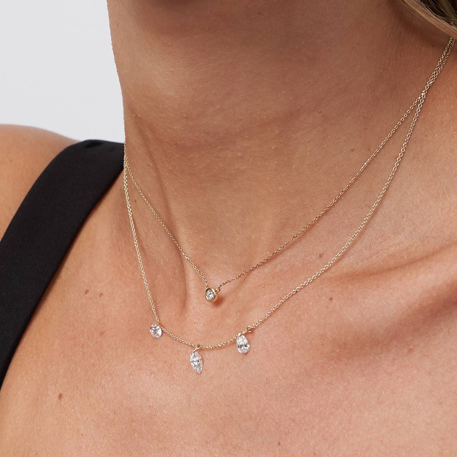 What Is A Floating Diamond Necklace?