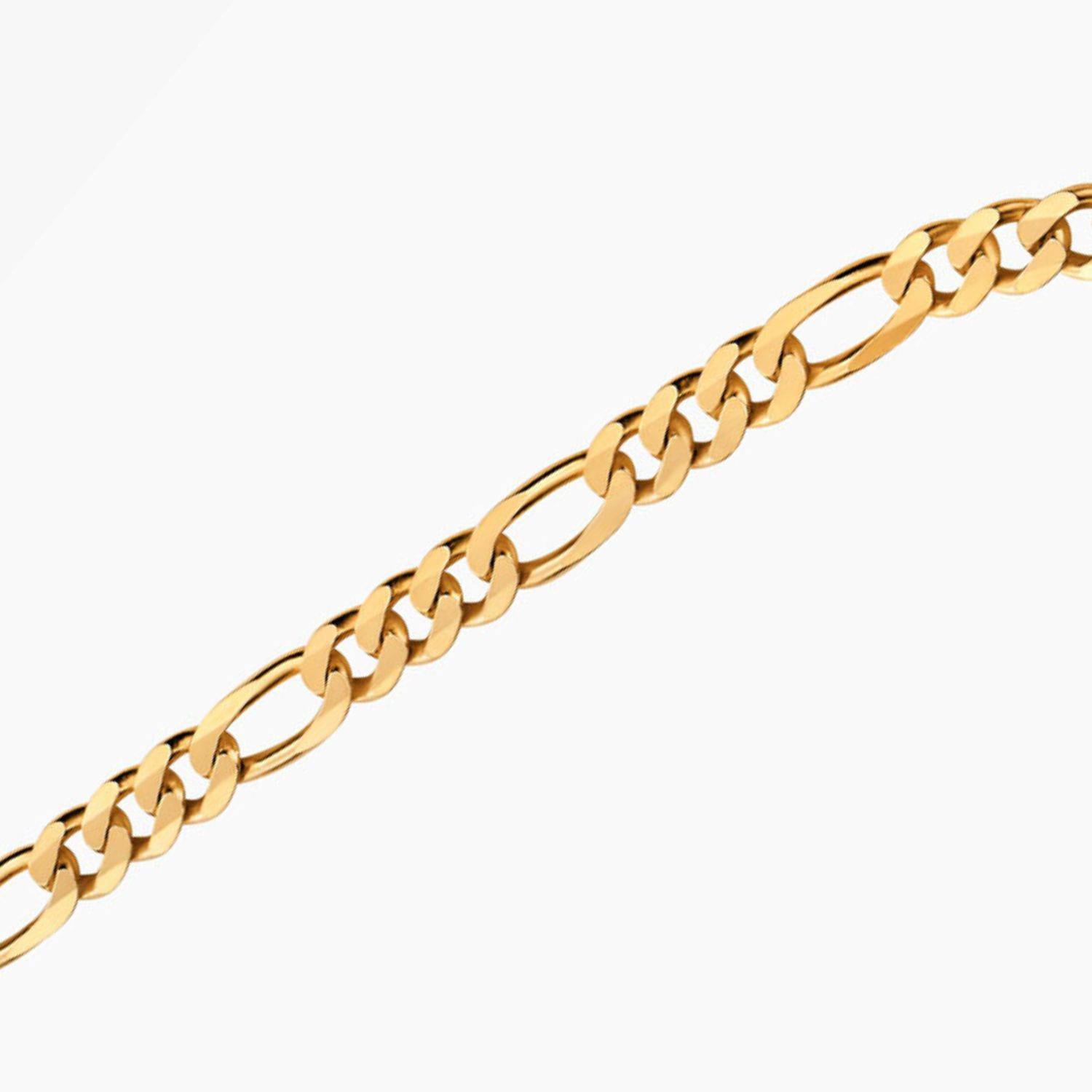 OAK & LUNA-Figaro Chain Necklace with Tags 24" (Gold) 3mm-5 product photo