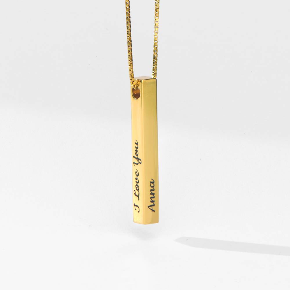 Pillar Bar Necklace - 18k Gold Vermeil product photo