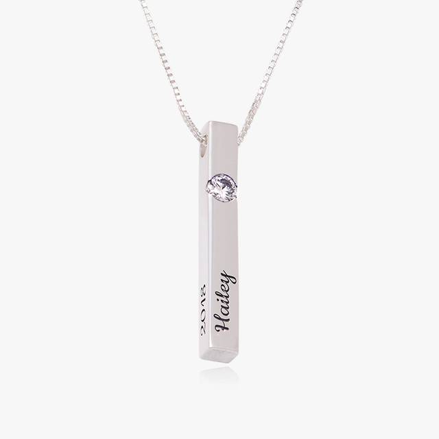 Solar Diamond Bar Necklace