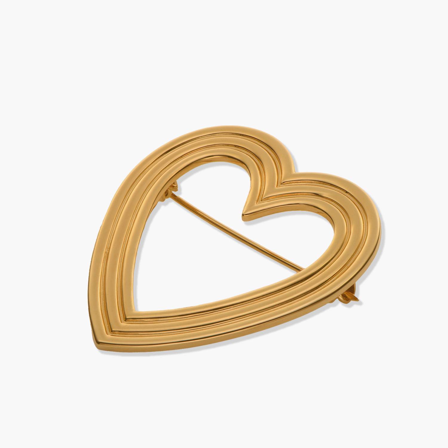 Power Hearts Brooch- Gold-2 product photo