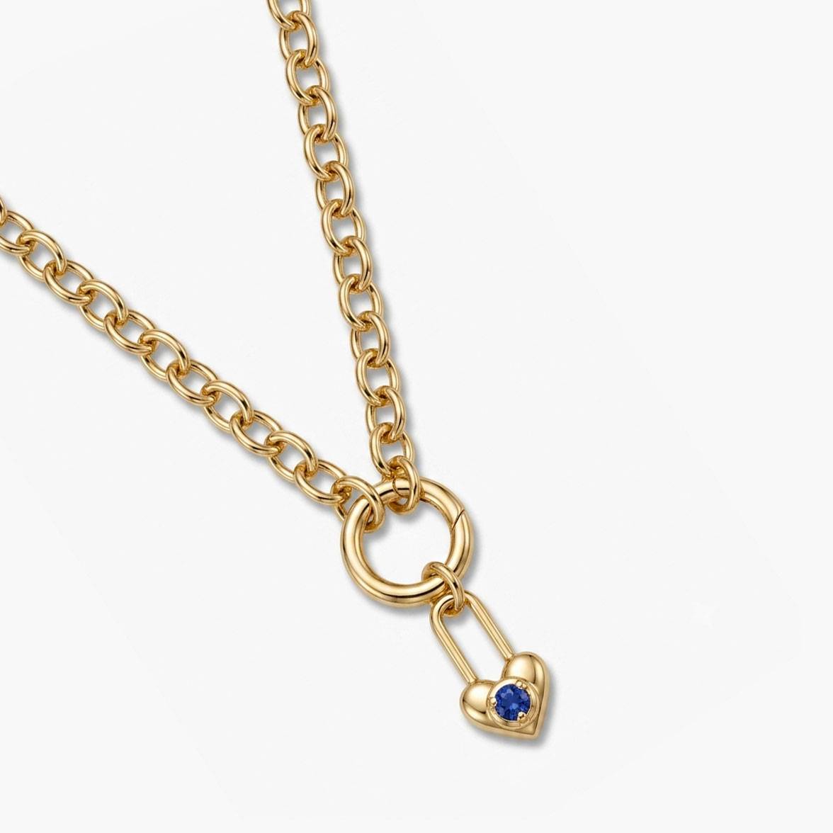 Rollo Chain Charm Necklace- Gold-2 product photo