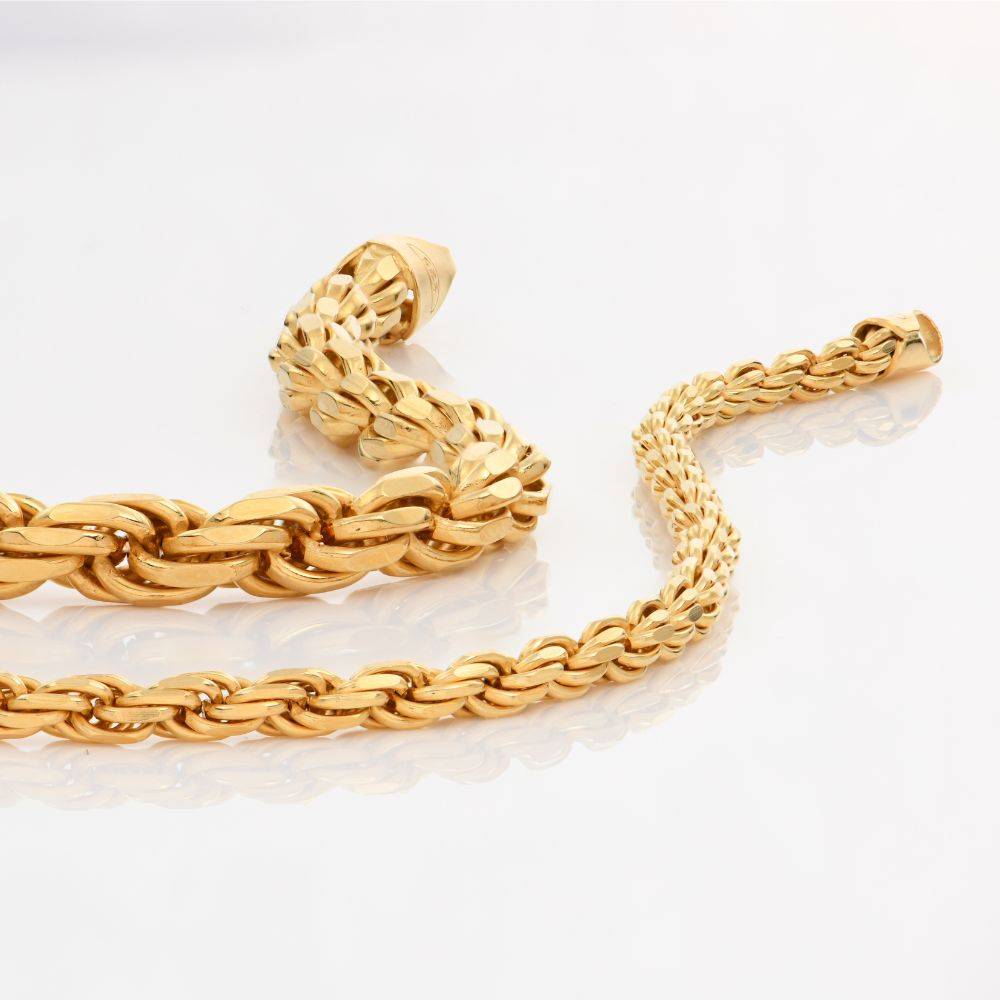 Rope Chain- 2.7 mm - Gold Plated-2 product photo