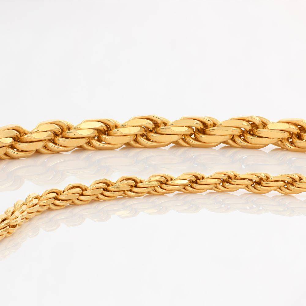 Rope Chain- 2.7 mm - Gold Plated-3 product photo