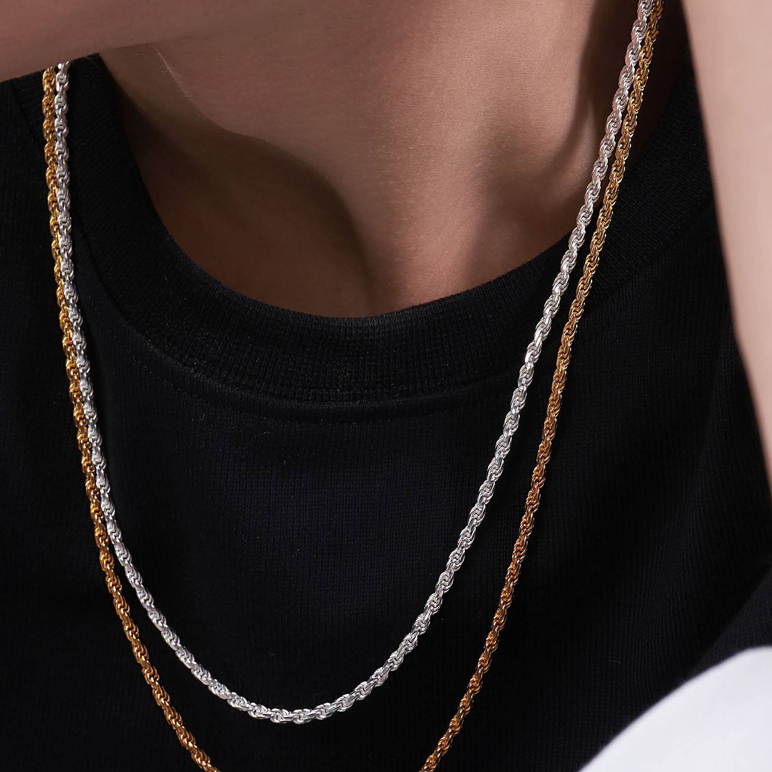 Rope Chain- 2.7 mm - Silver-5 product photo