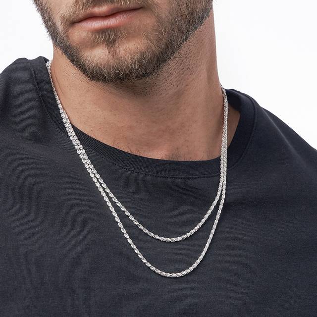 Rope Chain- 2.7 mm - Silver - Oak & Luna