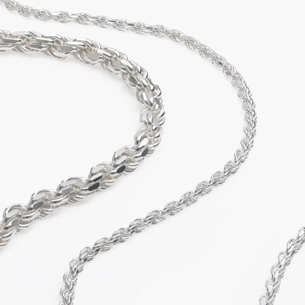 Rope Chain- 5.6 mm - Silver-6 product photo