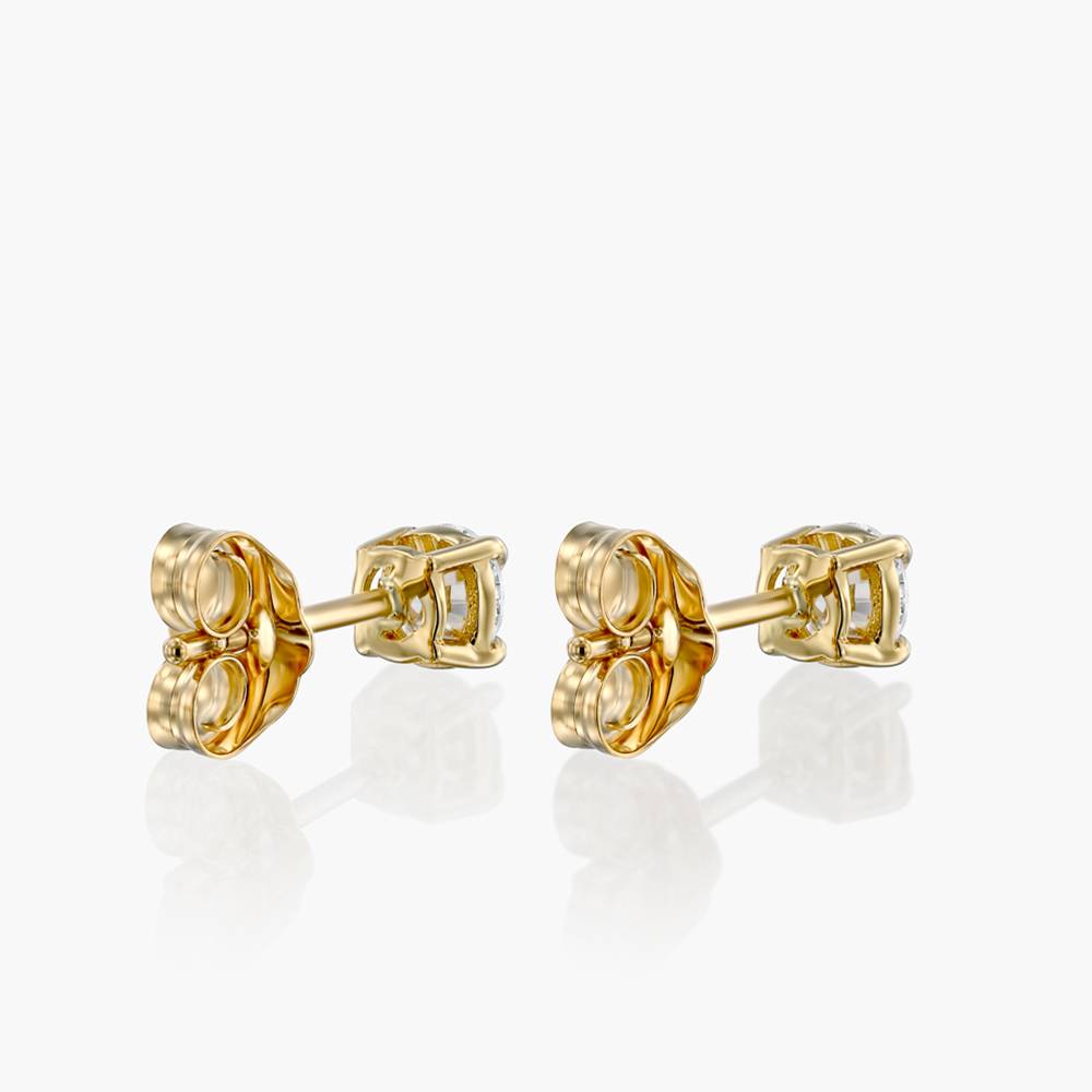 Yellow diamond stud on sale earrings 14k