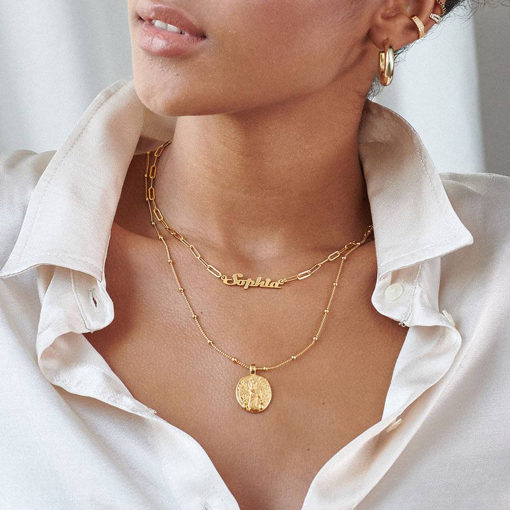 Link Chain Name Necklace - Gold Plated-3 photo du produit