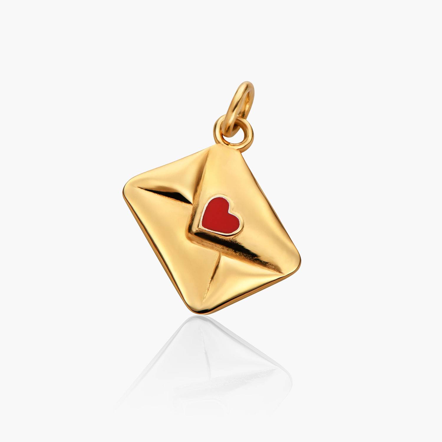 Sealed with a Kiss Charm- Gold Vermeil