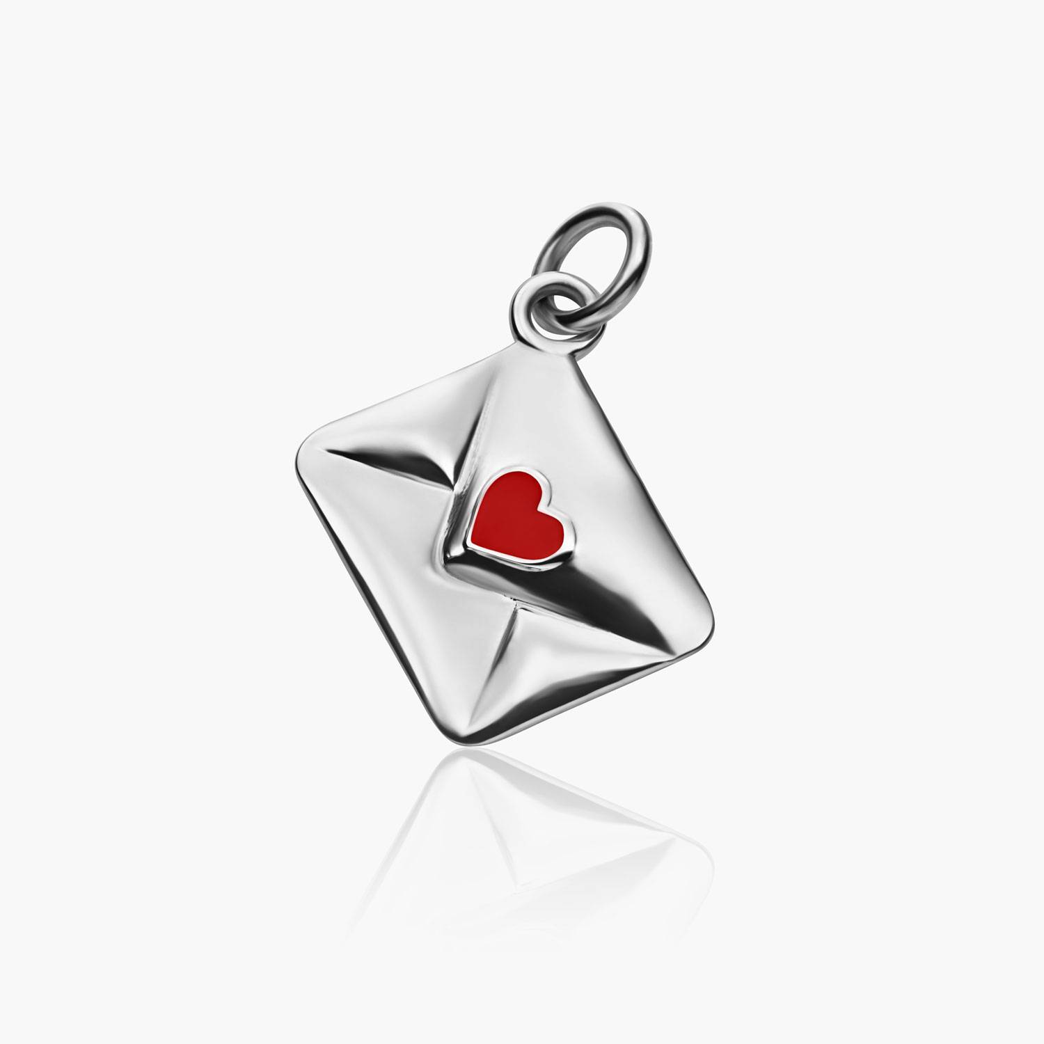 Sealed with a Kiss Charm- Silver